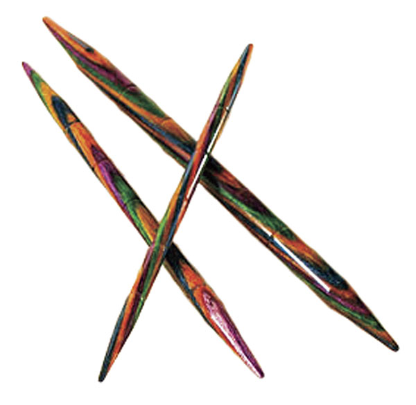Options Rainbow Wood Cable Knitting Needles from Use