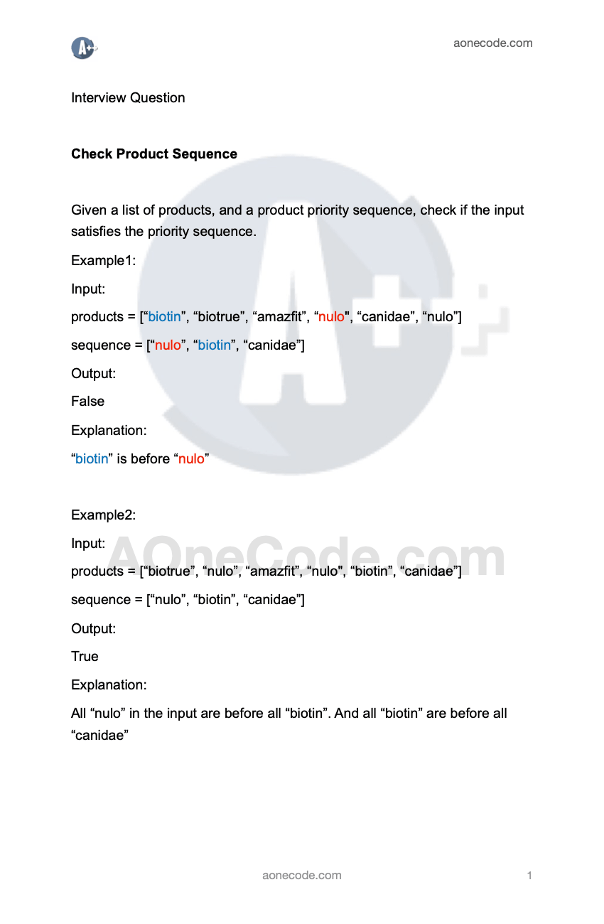 Amazon Interview Questions AOneCode