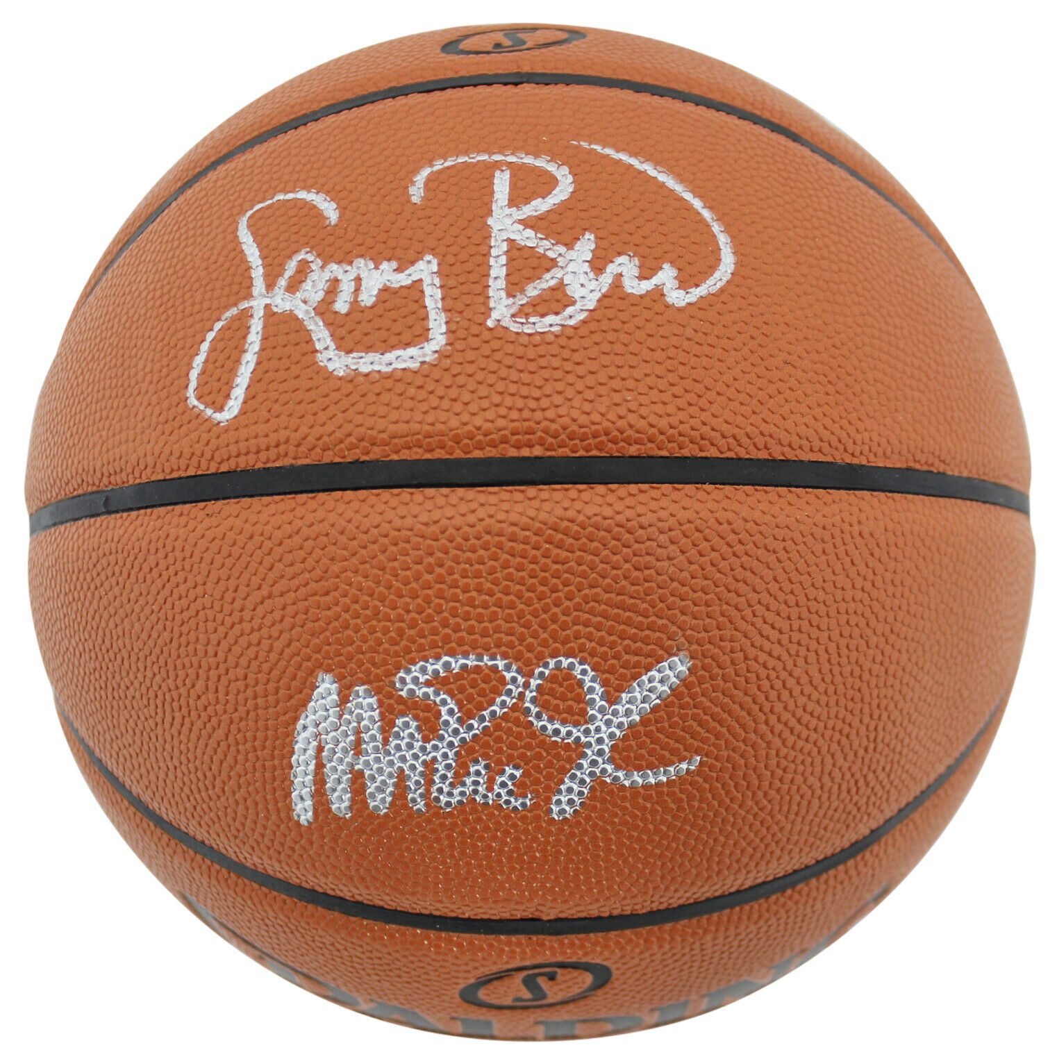 Charitybuzz Magic Johnson & Larry Bird Signed Spalding Basketball