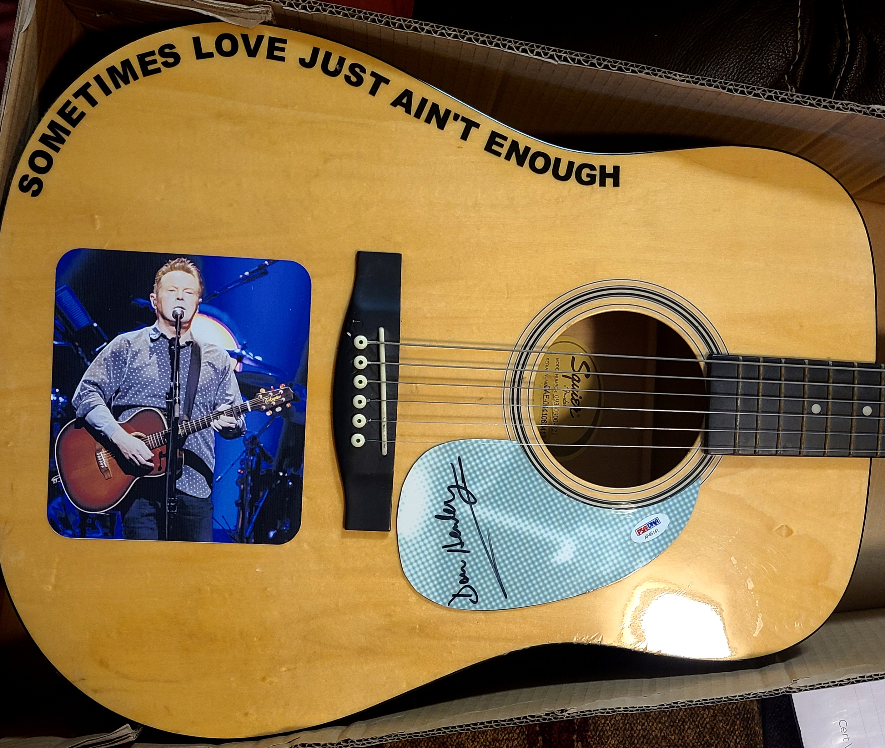 Charitybuzz Don Henley Signed Fender Squire Decorated Guitar