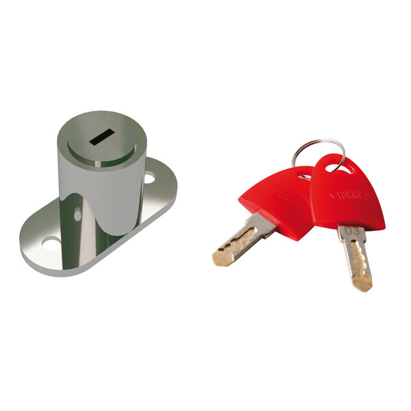 Lock cylinder incl. 2 keys Spare Parts for Fimma Security Door Lock