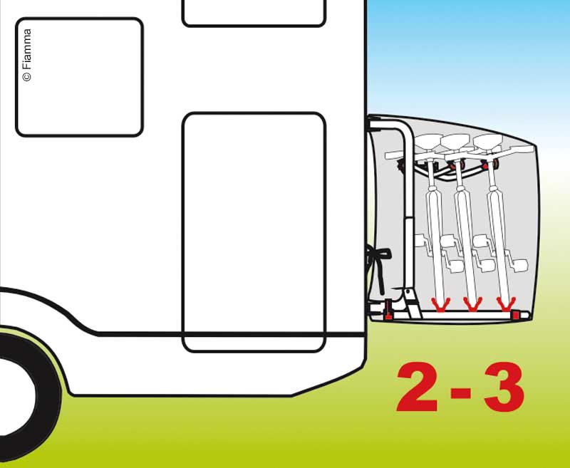 Fiamma Bike Cover S for 23 Bikes Bike Rack Cover & Motorhome Bike