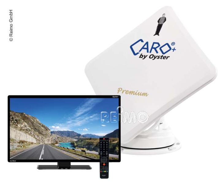 Système satellite haut de gamme Caro+ avec téléviseur 21,5" Oyster TV