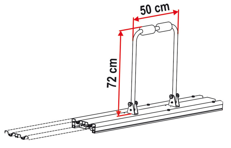 Bicycle grab rail Motorhome Garage Storage Bike Racks & Motorcycle