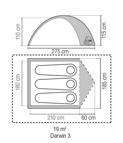 3 Man Dome Tent, Darwin 3 Campingaz Active, Coleman 3 Man Tent 3 Man