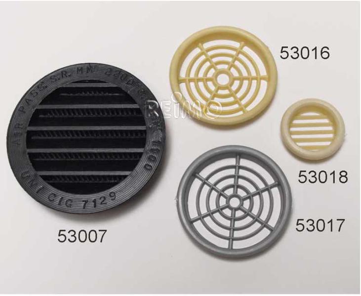 Furniture ventilation grille 60 mm round (cream) Furniture