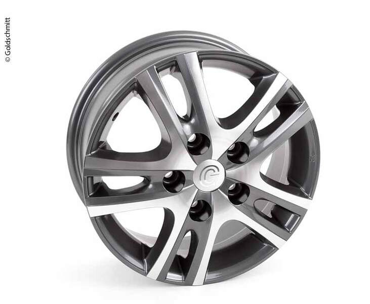 Light alloy rim GSM8 Anthracite Polished Motorhome Alloy Wheels, Van