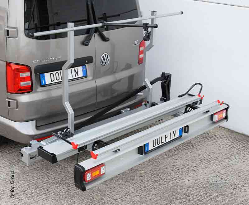 DOLFIN Portemoto pour van aménagé pour 1 moto et 2 vélos Portemoto