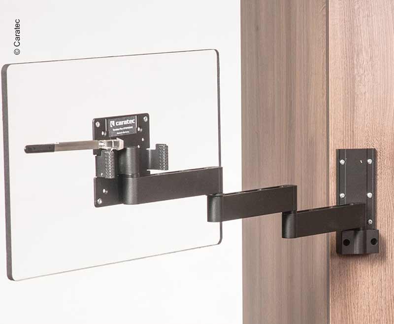 Caratec Flex CFW400AS TV wall bracket, 4 pivot points, black Caravan