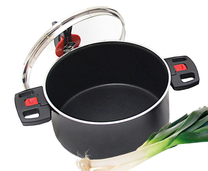 Camping cook pot Exclusive 20cm black without lid Camping Cook Set