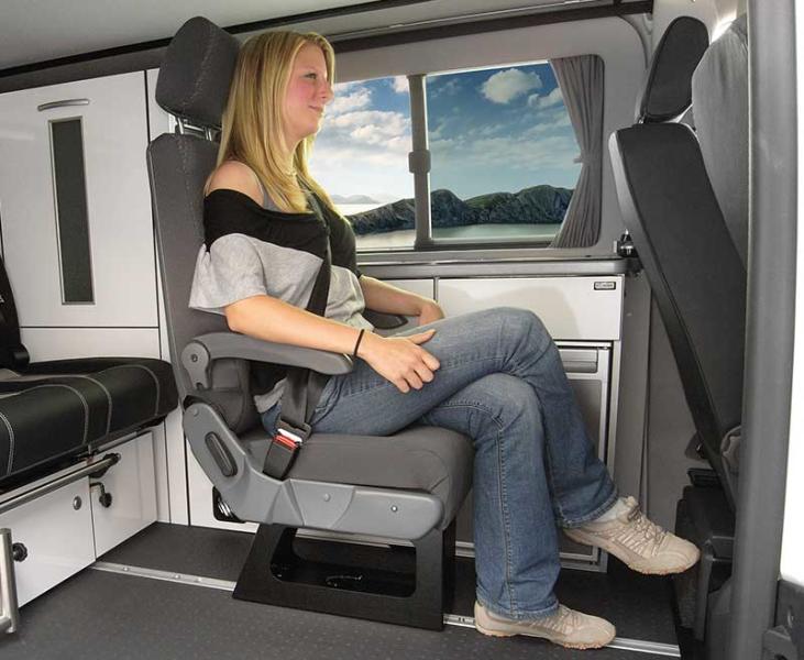 Euroseat A400, single seat w/ threepoint seat belt, TÜV approved