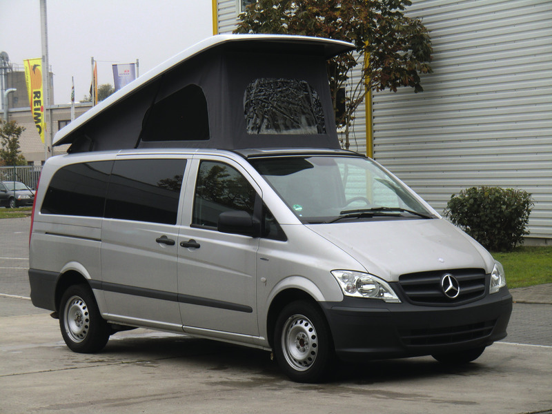 Mercedes Vito Aufstelldach, Bj.0414, lange Version, vorne