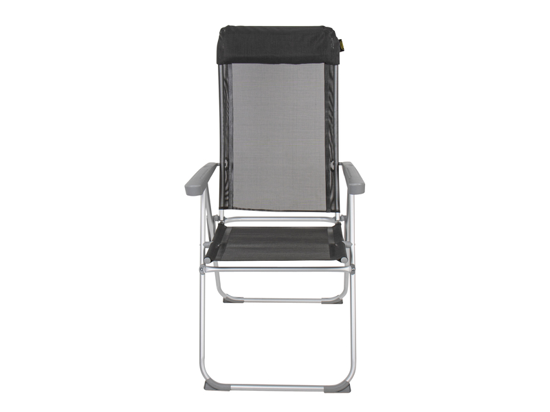 Aluminium Camping Chair, Tortuga Camp4, anthracite Lightweight