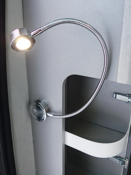 LEDSchwanenhalsleuchte silber 1,5Watt (83321)