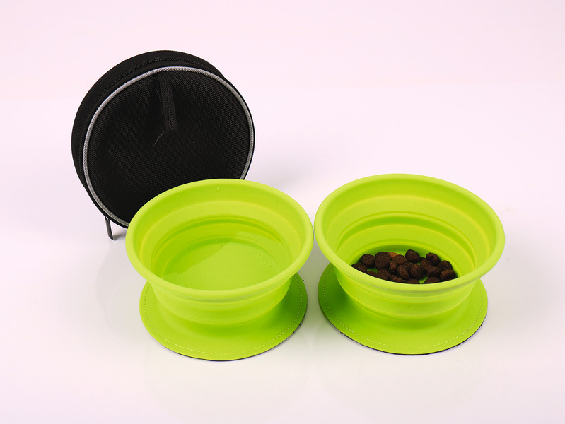 Dog bowl TWIN with 2 foldable silicone cups Camping with Dogs, Dog