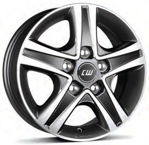 Aluminium rim Fiat Ducato light LK 118, 6 x 15", mystral anth. pol., 5