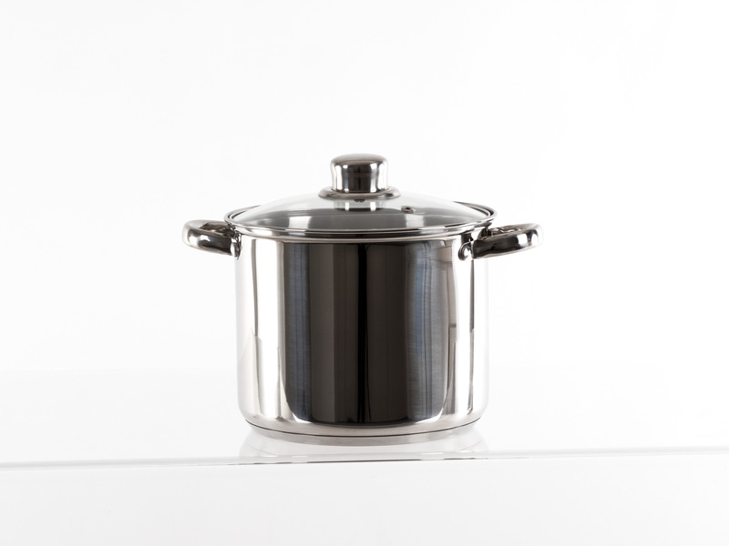 Camping pot set w. glass lids, stainless steel Camping Cook Set