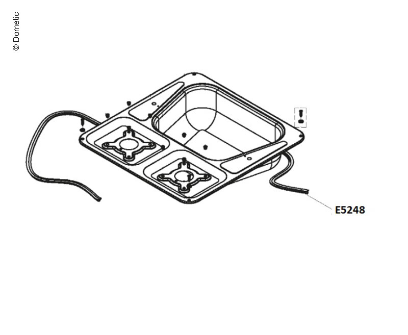 Profile gasket 185cm Spare Parts for CramerStove, GasStove Caravan