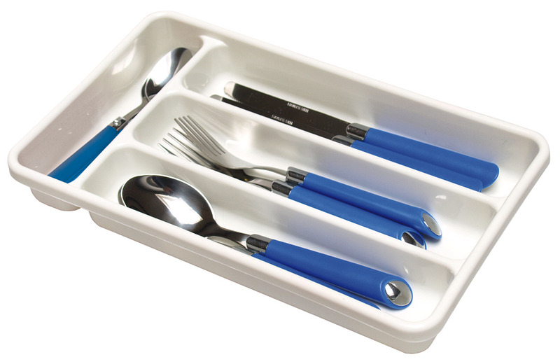 Cutlery tray L white Camping Cutlery Set, Camping Cutlery Camping