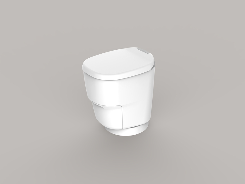 Clesana C1 waterless toilet with round base Thetford Toilet