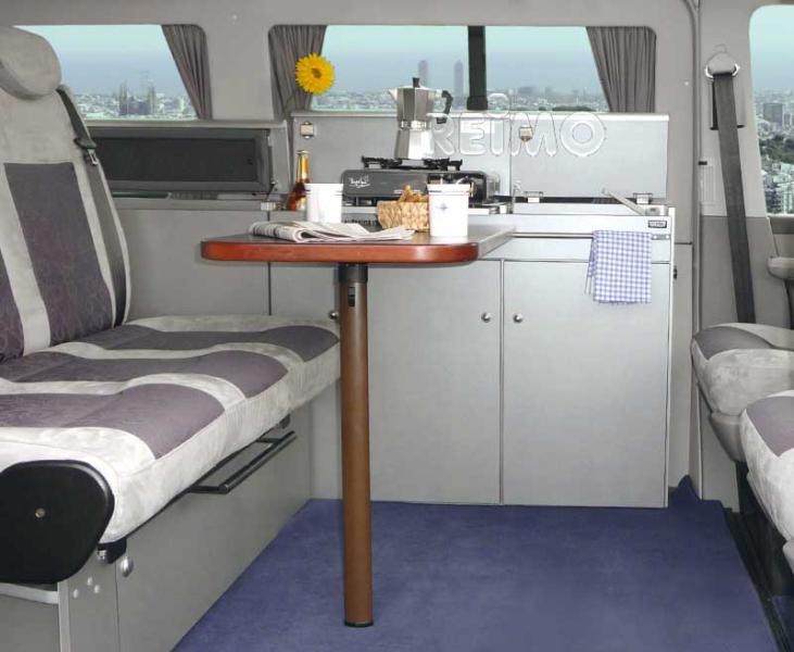 Table system for VW T5/T6/T6.1 CityVan decor Pearl Campervan
