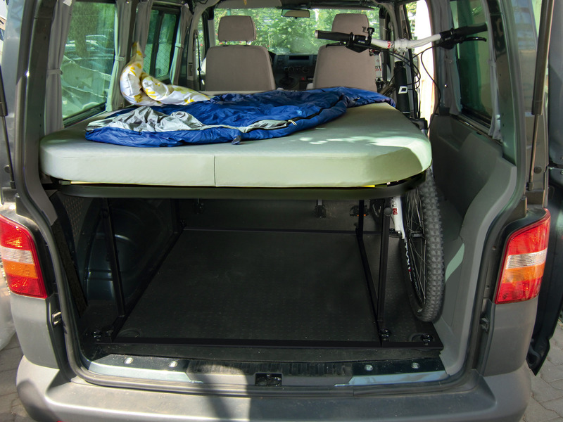 VW T6, VW T5 Bike & Surf bed kit including mattress and cover