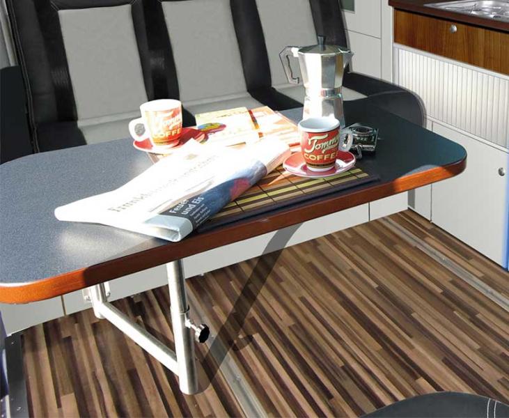 Table system for extension TrioStyle Ford Transit Custom KR Swivel