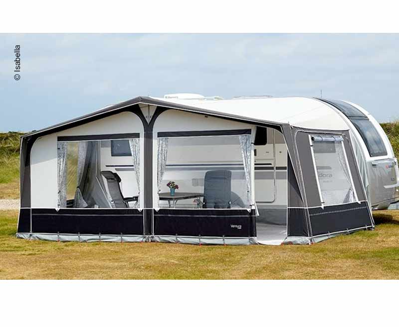 Caravan awning Ventura D300 Antracite A1015/G19 m. Fibermax poles