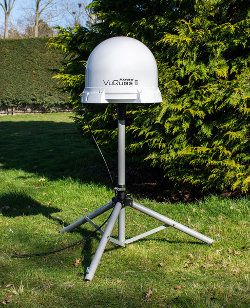 VuQube Auto II-stativ | Parabol mobil, mobil satellit | 12V TV