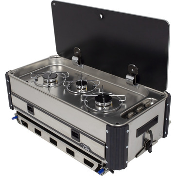 Sl1350.Lc/Ll Slideout Gasfornuis, 3-Pits Gasfornuis, 3-Flame | Kooktoestel / Gasstel Can Camping | Gas Artikelen & Onderdelen | Kampeerartikelen | Reimo Nederlands