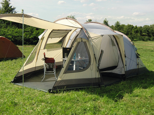 4PersonenZelt, Familienzelt Dakota Z5 Deluxe Familienzelt