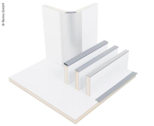 Möbelbauplatte Hochglanz Weiß, HPL, 1/4 Platte Planchas de
