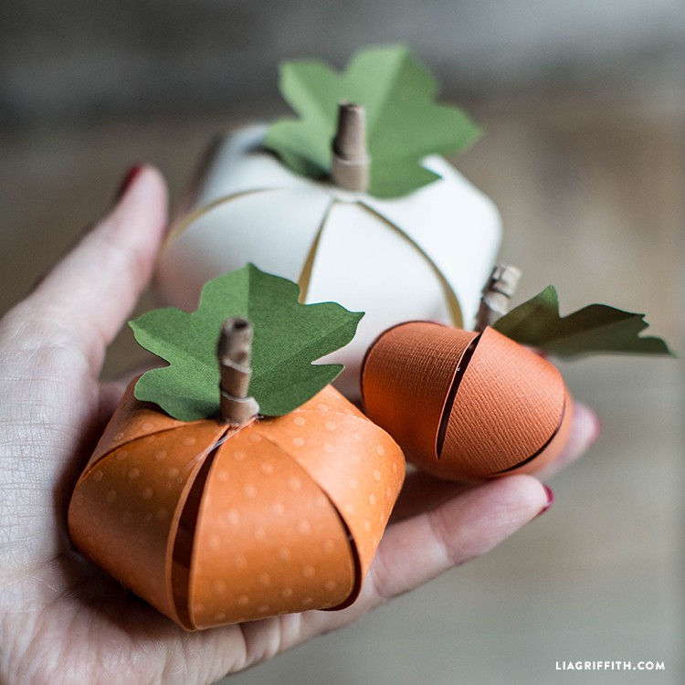 DIY Paper Pumpkin Lia Griffith