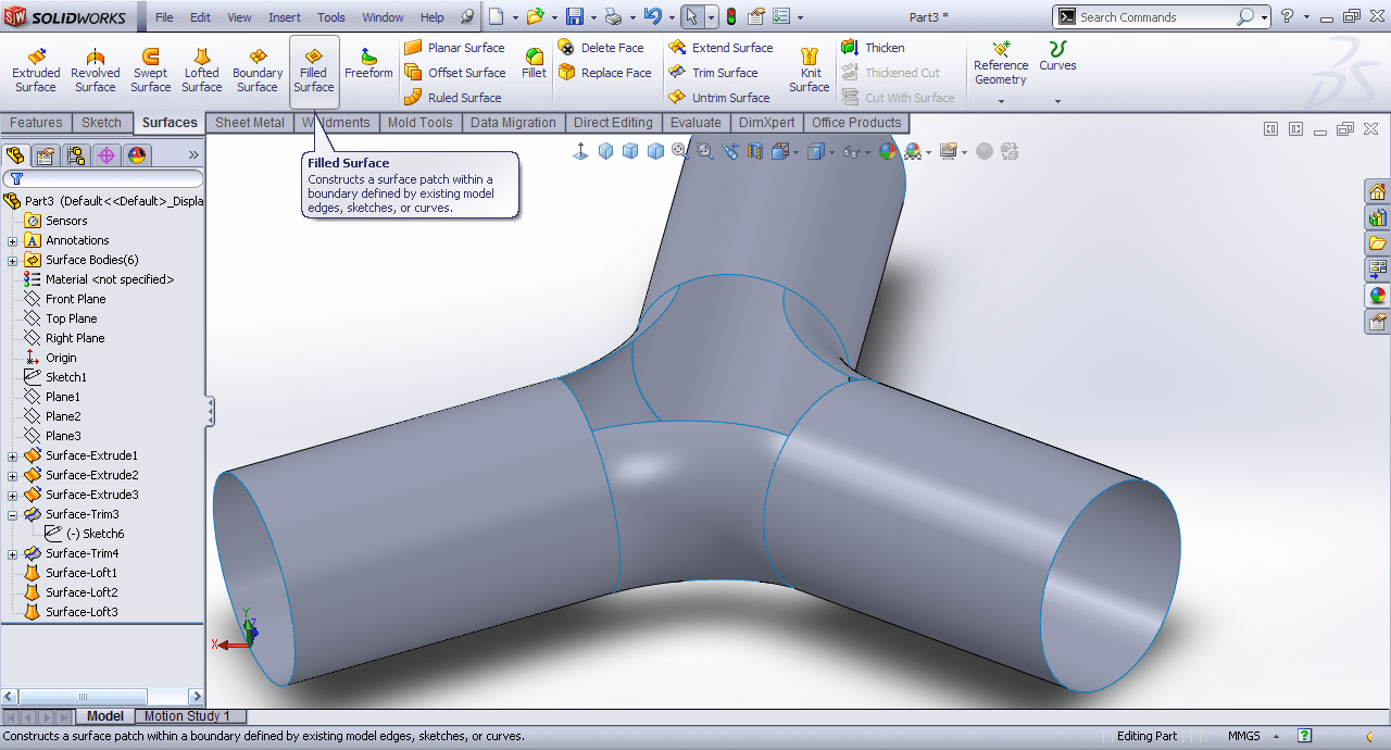 Tutorial Modeling 3 pipe joint in SolidWorks? GrabCAD Tutorials