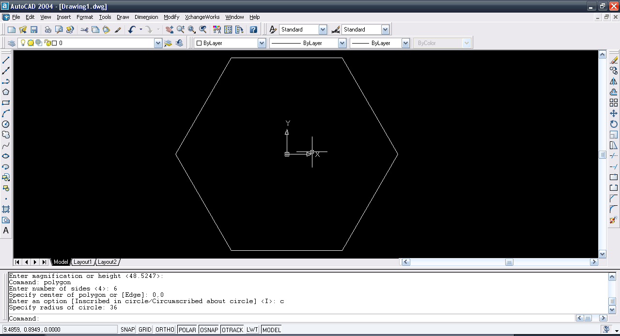 Tutorial Making a Hex Nut in AutoCAD 2004? GrabCAD