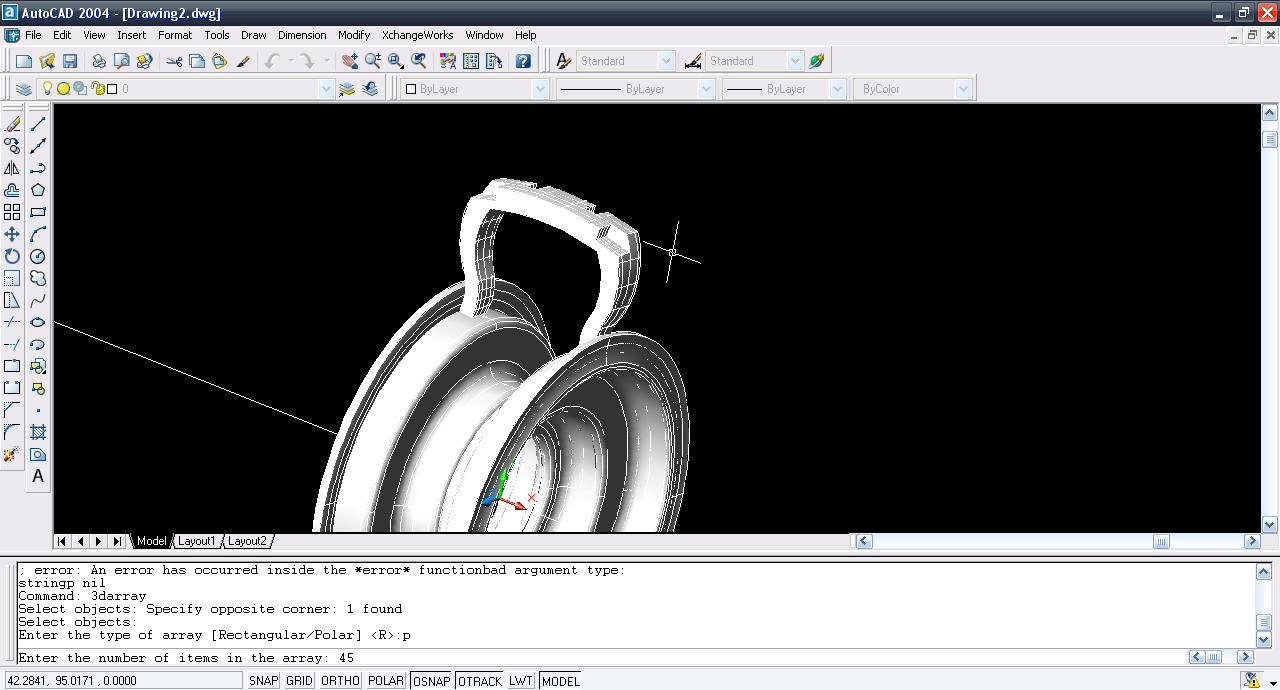How to design the Tyre and Rim in AutoCAD 2004 ? GrabCAD