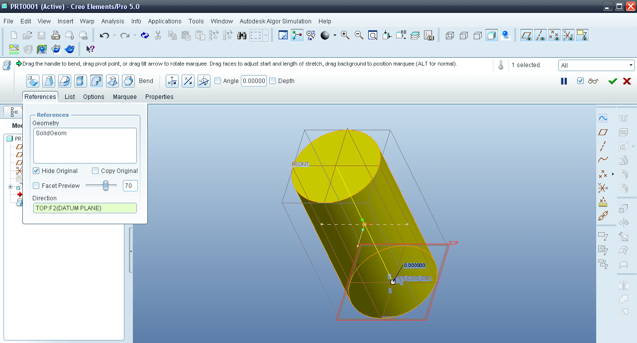 Tutorial Bending in Creo Element aka Pro/E? GrabCAD