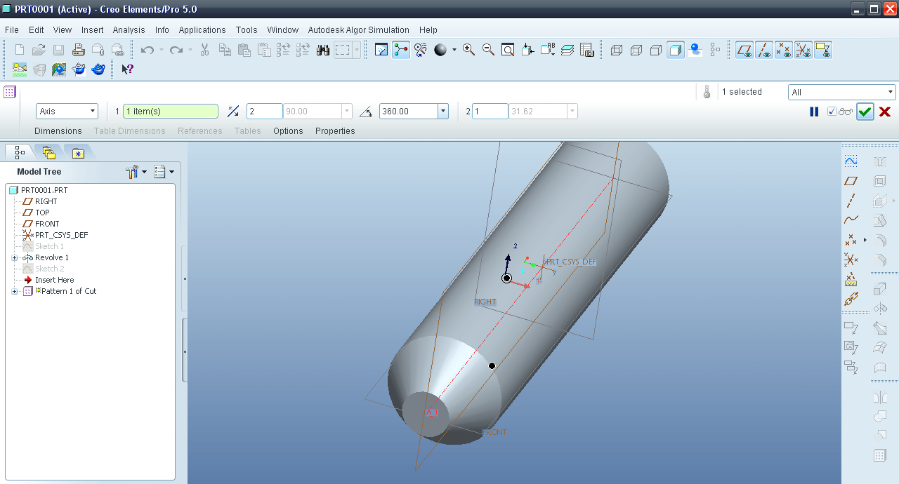 Tutorial Modeling Drill bit in Creo Elements Pro aka Pro