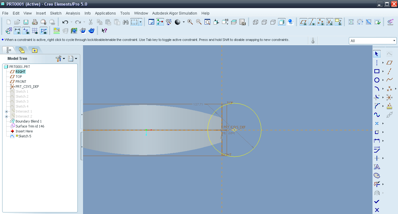 Tutorial Modeling Flower in Creo Element aka Pro