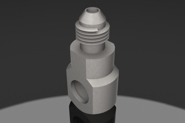 banjo fitting 3D CAD Model Library GrabCAD