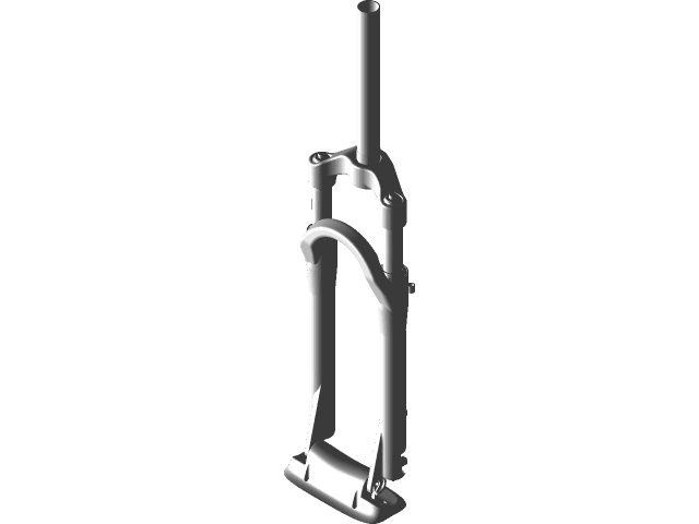 Bike Fork Mount 3D CAD Model Library GrabCAD