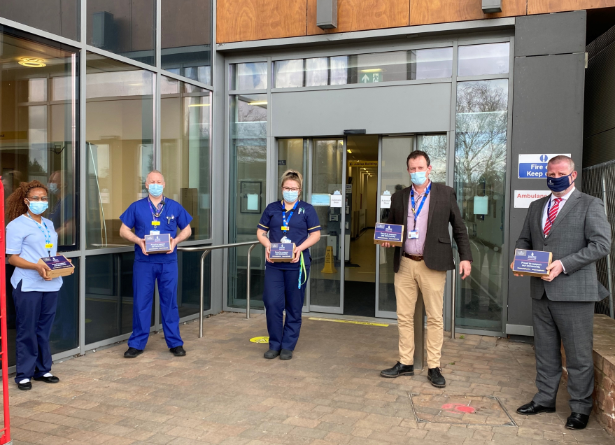Taunton School delivers 5000 meal boxes to staff at Musgrove Park Hospital