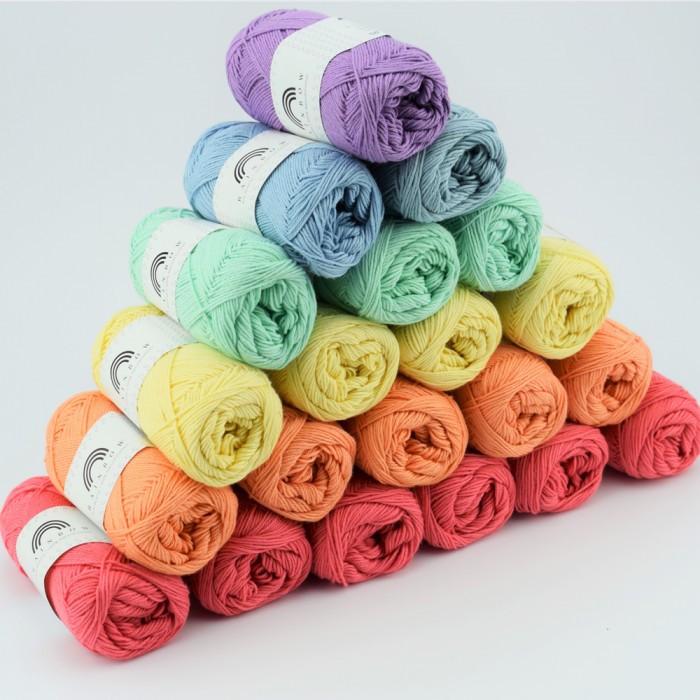 Rainbow Cotton 8/4 Yarn Hobbii Color