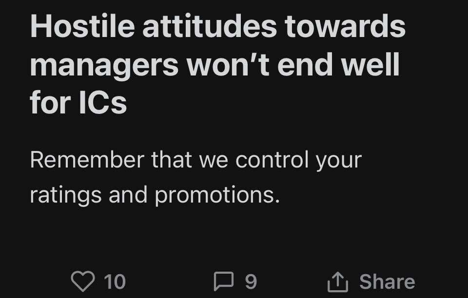 What kinds of managers do you refuse to work for? Blind