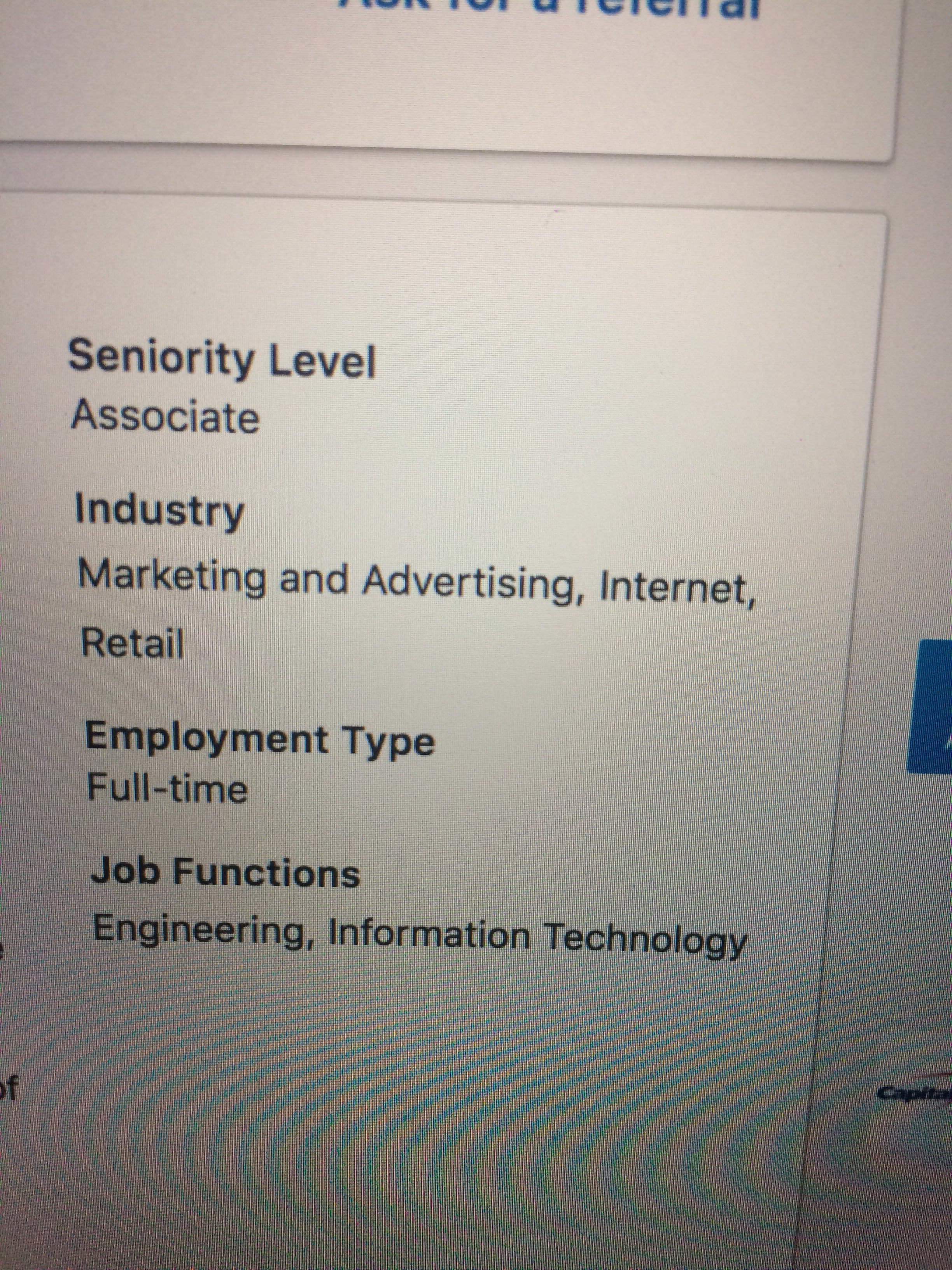 Tech Careers Confused about LinkedIn seniority level in job posting
