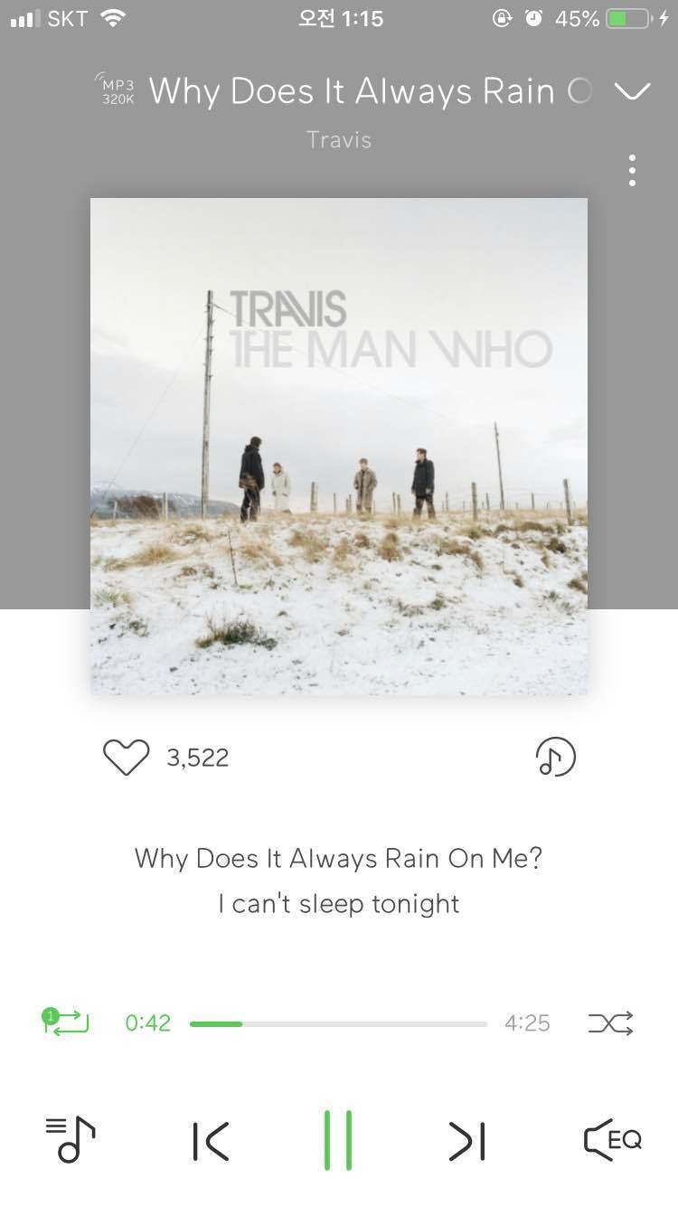 블라인드 블라블라 Why Does It Always Rain On Me?