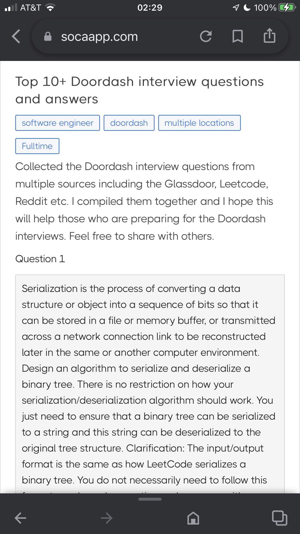 Top Doordash interview questions Software Engineering Career Blind