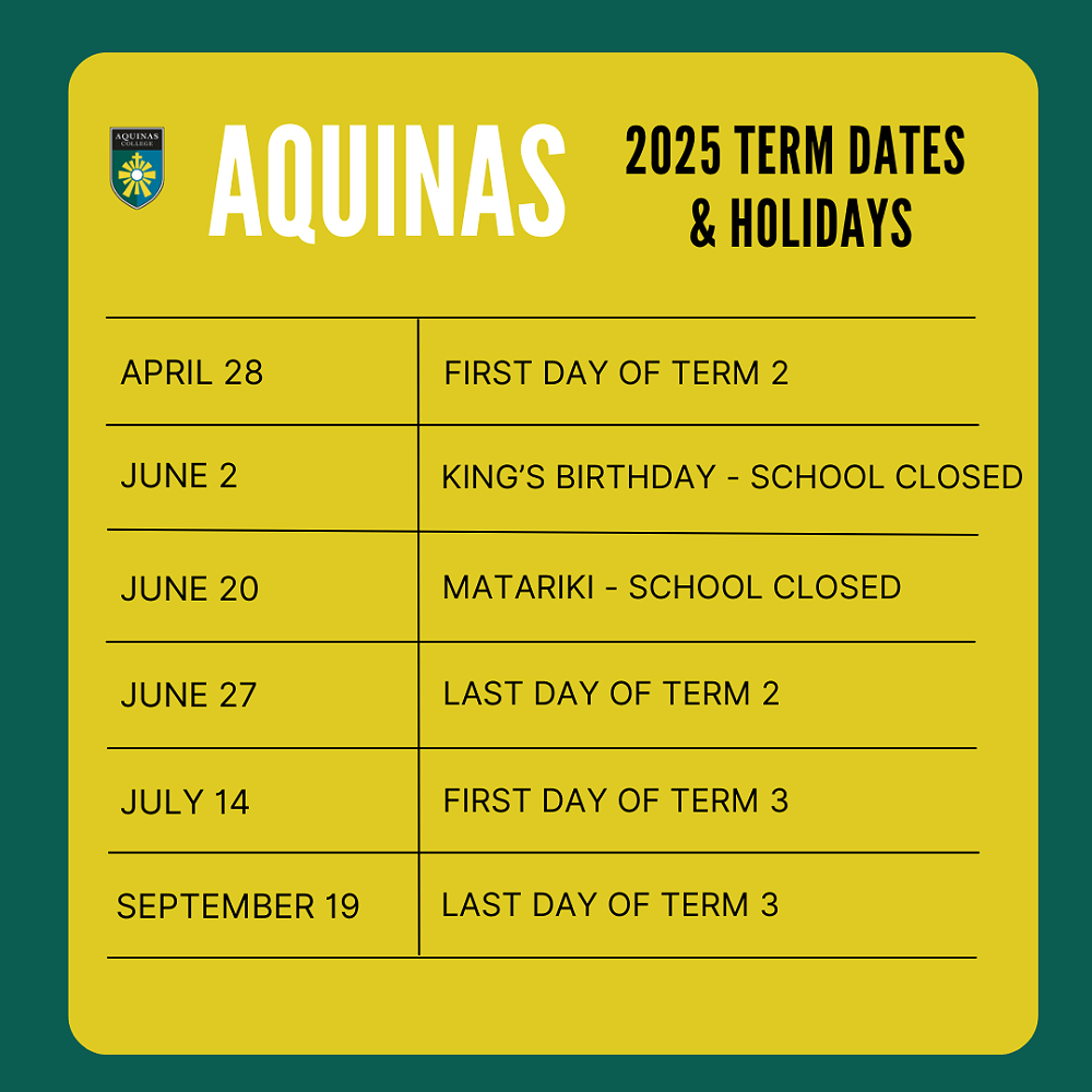 Key 2025 Dates and Information