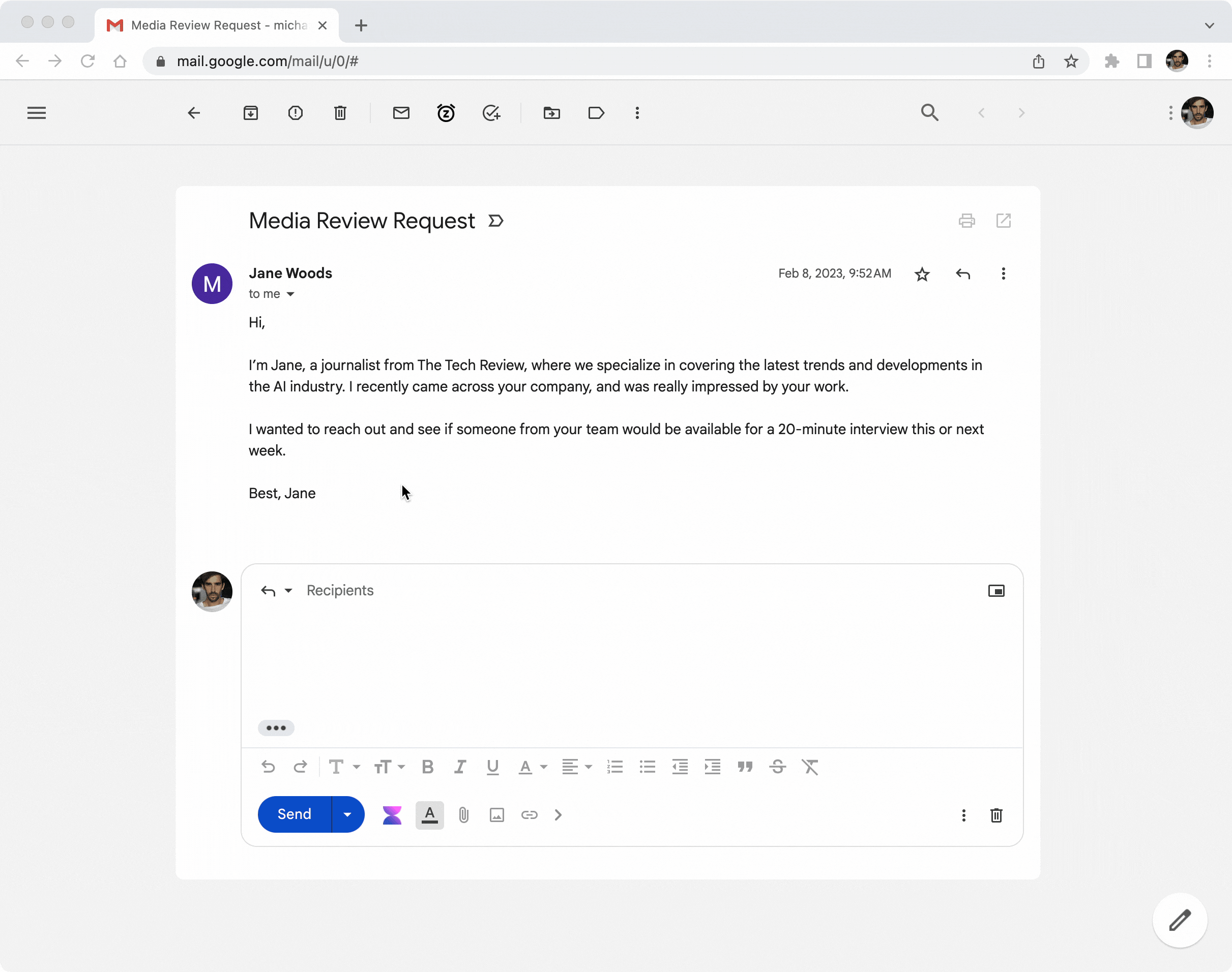 Write emails in Gmail with AI How to Voilà