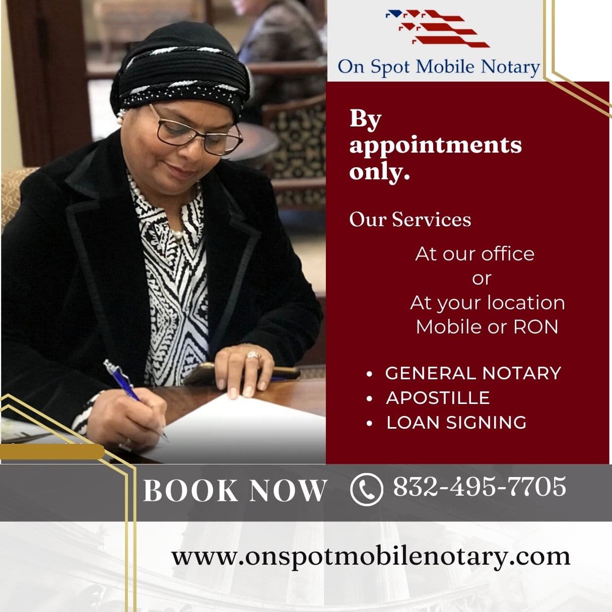 On Spot Mobile Notary Offers Will Notary Services in Cypress, TX 77429